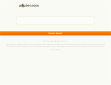 Tablet Screenshot of adjabet.com